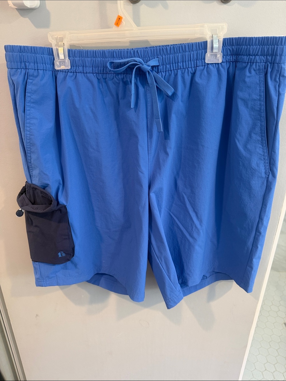 Bonobos Blue Men's Swim Trunks with Navy Pocket